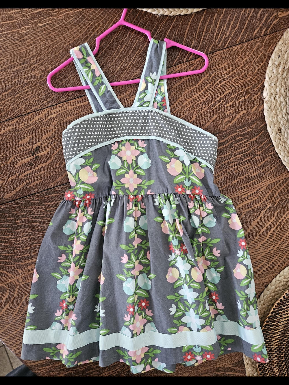 Matilda Jane Girls Floral Peplum Top | Size 10 | Like New